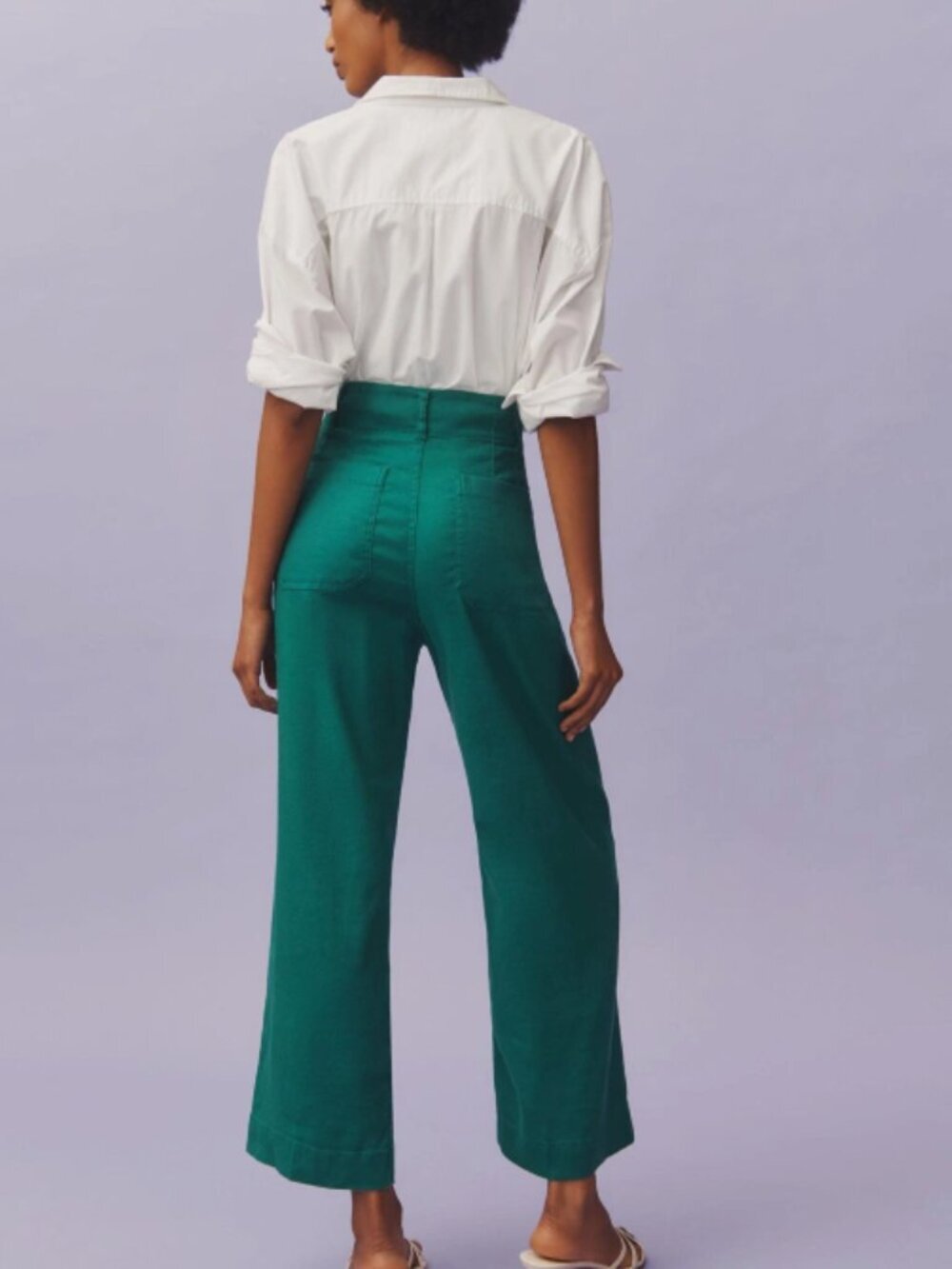 Anthropologie Maeve The Colette Cropped Wide-Leg Pants Size 25 36783 - Picture 3 of 14